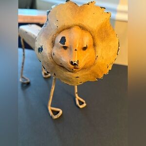 PALECEK Decorative Handcrafted Lion With Metal Legs And Tail